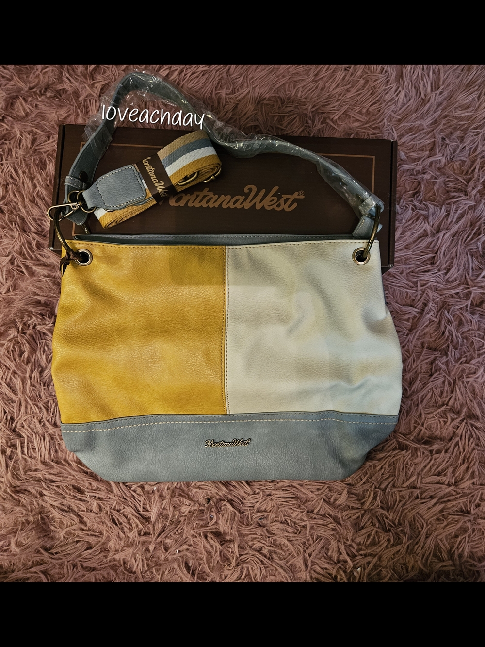 Montana West☆Tri-Color Slouchy HOBO Crossbody Bag